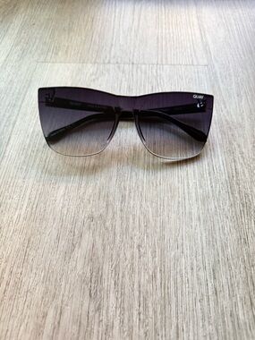 quay australia come thru black fade oversized cat eye sungalsses eyewear new